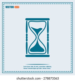 Vector illustration of hourglass
