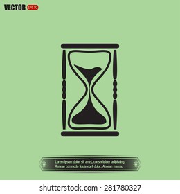 Vector illustration of hourglass