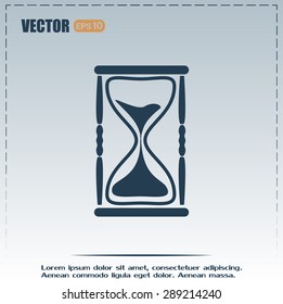 Vector illustration of hourglass