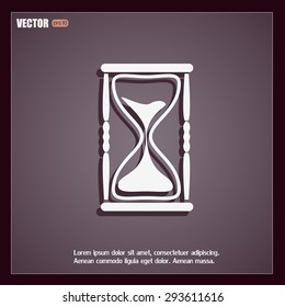Vector illustration of hourglass