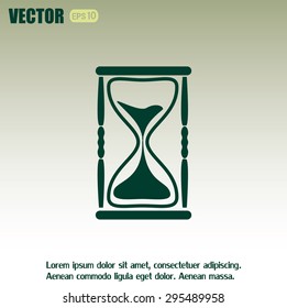 Vector illustration of hourglass