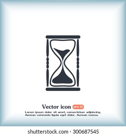 Vector illustration of hourglass