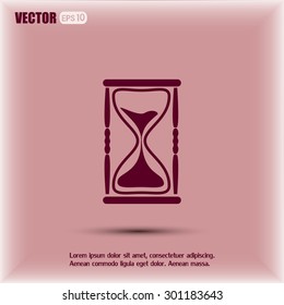 Vector illustration of hourglass