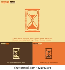 Vector illustration of hourglass