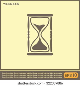 Vector illustration of hourglass