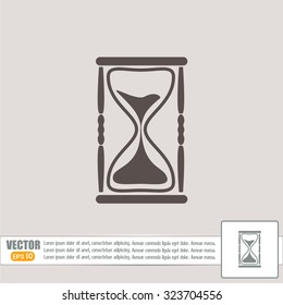 Vector illustration of hourglass