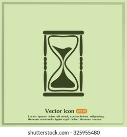 Vector illustration of hourglass
