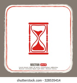 Vector illustration of hourglass