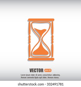 Vector illustration of hourglass