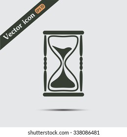 Vector illustration of hourglass