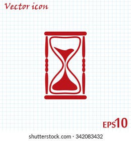 Vector illustration of hourglass