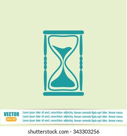 Vector illustration of hourglass