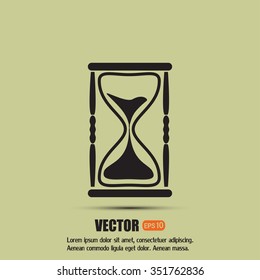 Vector illustration of hourglass