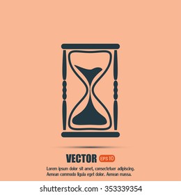 Vector illustration of hourglass