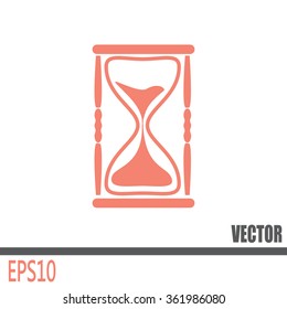 Vector illustration of hourglass