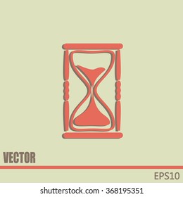 Vector illustration of hourglass