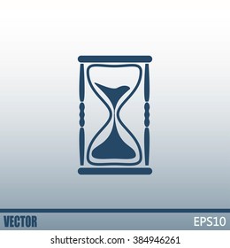 Vector illustration of hourglass