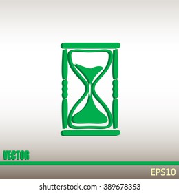 Vector illustration of hourglass