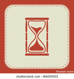 Vector illustration of hourglass