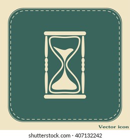 Vector illustration of hourglass