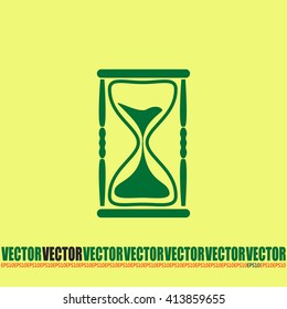 Vector illustration of hourglass