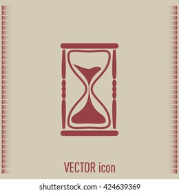 Vector illustration of hourglass