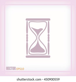 Vector illustration of hourglass