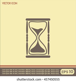 Vector illustration of hourglass