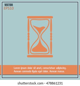 Vector illustration of hourglass
