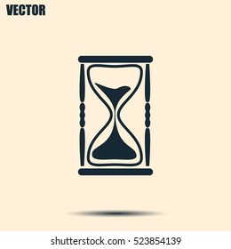 Vector illustration of hourglass