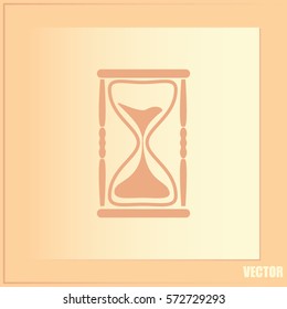 Vector illustration of hourglass