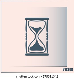 Vector illustration of hourglass