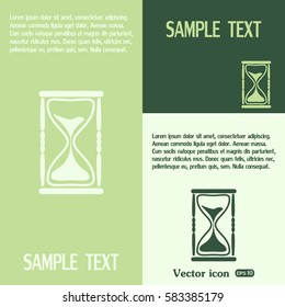 Vector illustration of hourglass
