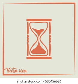 Vector illustration of hourglass