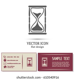 Vector illustration of hourglass