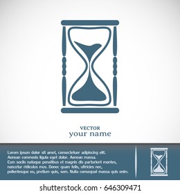 Vector illustration of hourglass