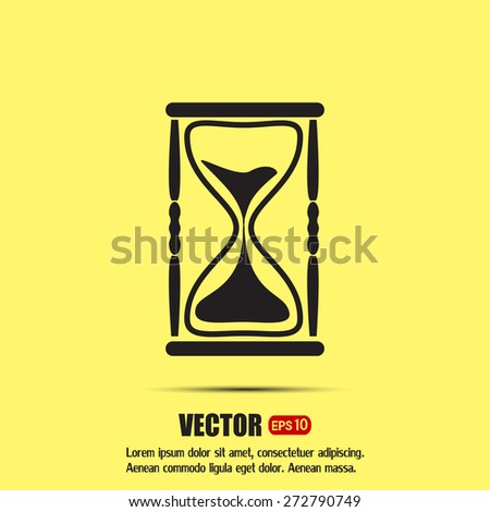 Vector illustration of hourglass