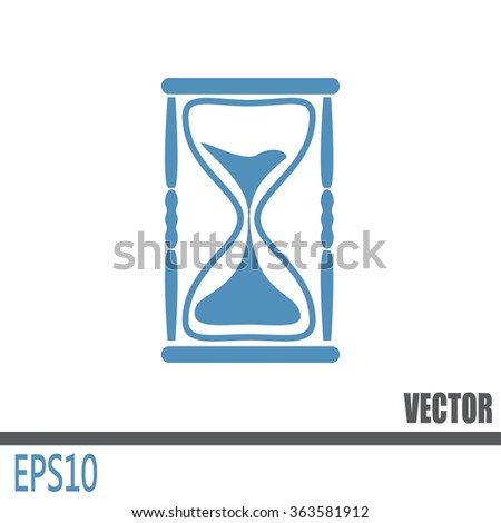 Vector illustration of hourglass