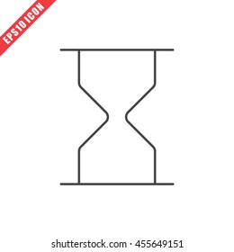 Vector illustration of hourglass icon