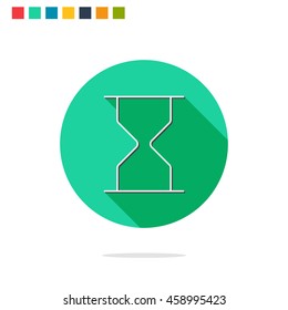 Vector illustration of hourglass icon