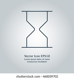 Vector illustration of hourglass icon