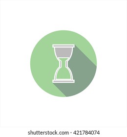 vector illustration hourglass icon. time.