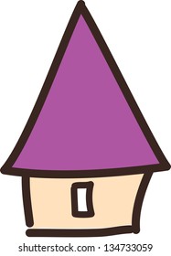 Ilustración vectorial de una casa