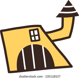 Ilustración vectorial de una casa