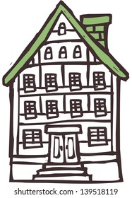 Vector illustration of a house
