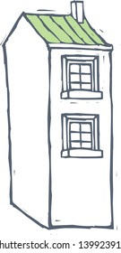 Vector illustration of a house