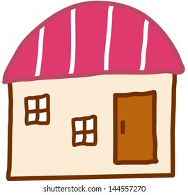 Vector illustration of a house