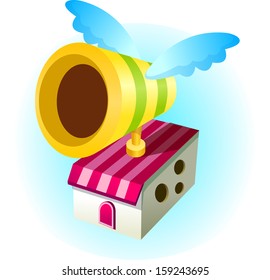 Vector illustration of a house
