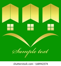 Vector illustration of House A