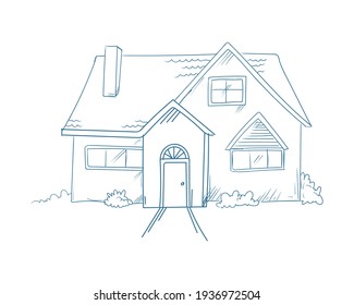 Vektorgrafik eines Hauses